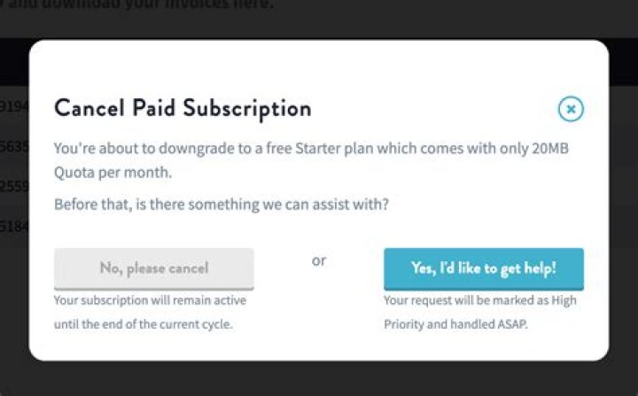 How do I cancel my mail+ subscription?