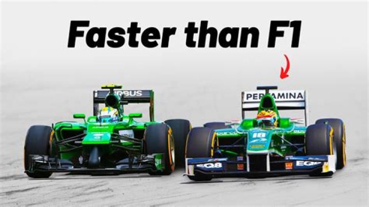 Is f1 faster than Lemans?