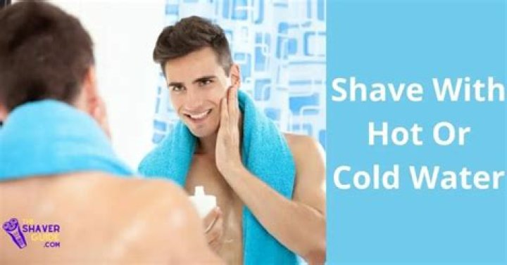 Is it better to shave with cold water or hot water?